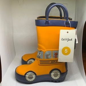 Cat & jack school bus rain boots, BRAND NEW!